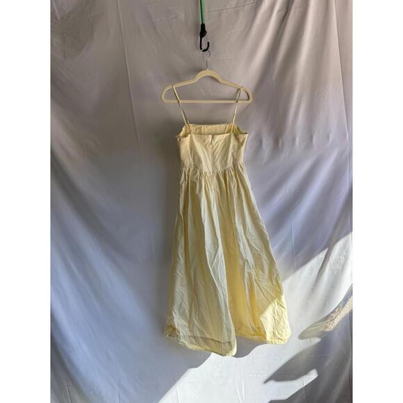 Ronny Kobo x RTR Corset Midi Dress Size 4 Yellow with stains - Picture 5 of 8